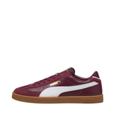 Puma Club II Era sneakers til dame i bordeaux med snørebånd og udtagelig SoftFoam+ indersål