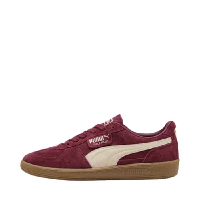 Puma Palermo sneakers til dame i bordeaux ruskind med udtagelig Ortholite indersål samt gummisål