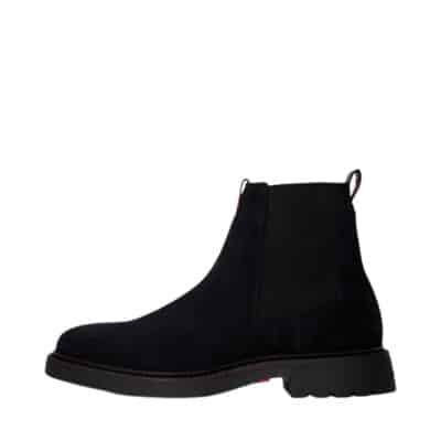 Tommy Hilfiger Comfort Chelsea støvle til herre i mørkeblå ruskind med elastik i begge sider samt en ydersål af gummi