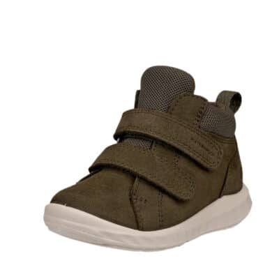 Ecco SP 1 Lite Infant støvle til børn i grøn nubucklæder med velcro og udtagelig sål