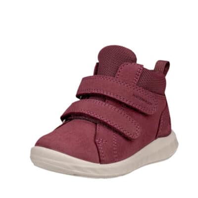 Ecco SP 1 Lite Infant støvle til børn i pink nubucklæder med velcro og udtagelig sål