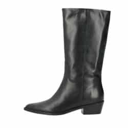 Phenumb Copenhagen Confidence støvle til dame i sort læder med spids snude og blokhæl på 4,5 cm