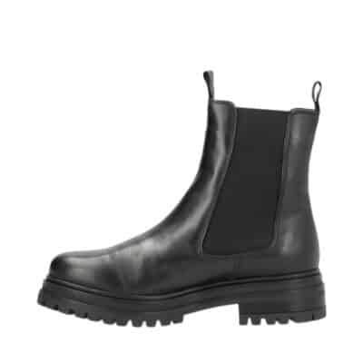 Shoedesign Copenhagen Vista Sea støvle til dame i sort med elastik samt skindoverdel og varm foring