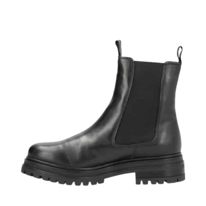 Shoedesign Copenhagen Vista Sea støvle til dame i sort med elastik samt skindoverdel og varm foring