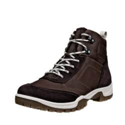 Ecco Xpedition III W støvle til dame i mørkebrun læder med snørebånd og Ecco's Waterproof membran for vandtæthed samt en udtagelig sål