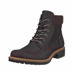 Ecco Elaina støvle til dame i brun nubucklæder med udtagelig sål