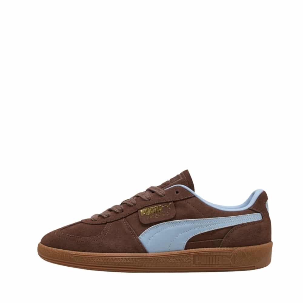 Puma Palermo sneakers til dame i brun med ruskindsoverdel samt en udtagelig Ortholite sål og snørebånd