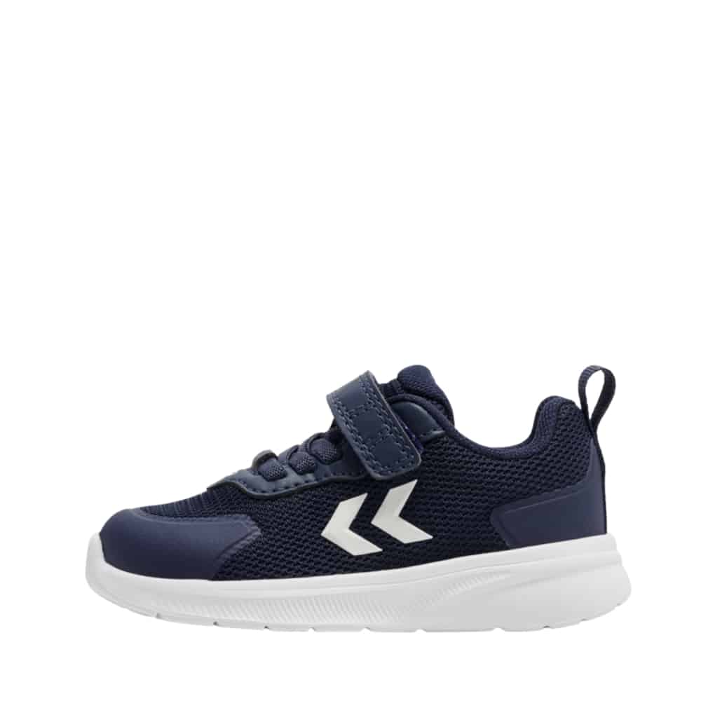 Hummel Actus TR Breather sneakers til børn i mørkeblå med elastik og velcrorem samt udtagelig indersål