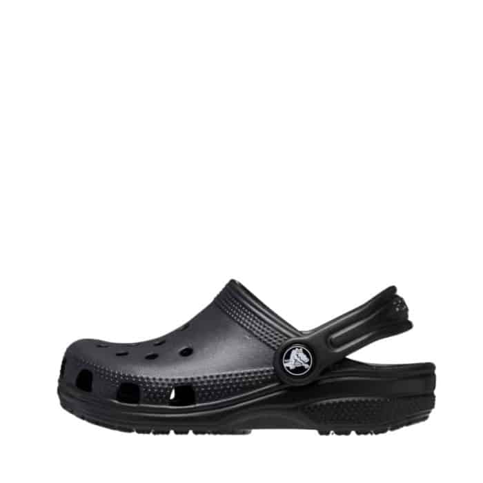 Crocs sandal til små børn i sort med praktisk hælrem