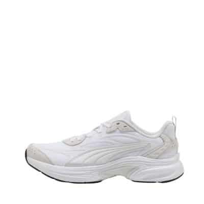 Puma Softride Escalate sneakers til dame i hvid med snørebånd og udtagelig indersål og chunky ydersål