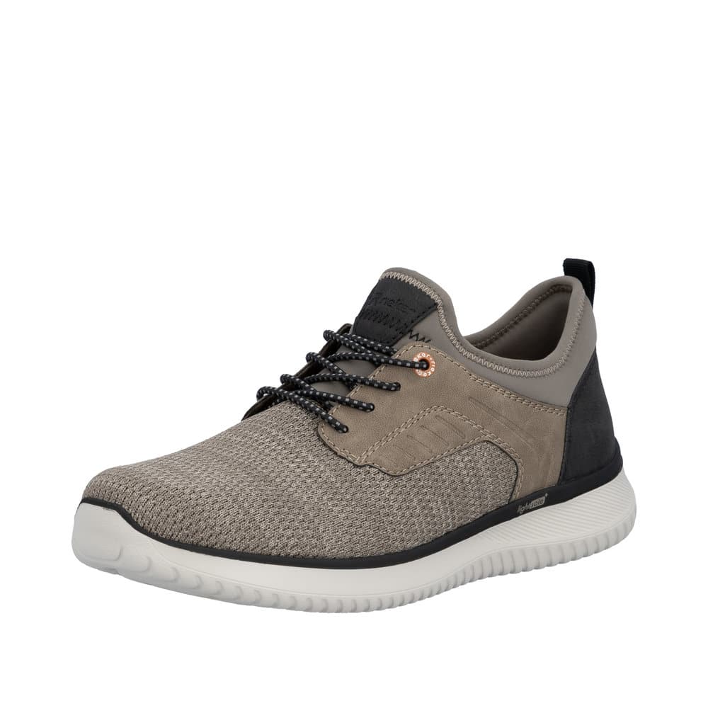 Rieker sneakers til herre i beige med ekstra bredde (G) samt elastik