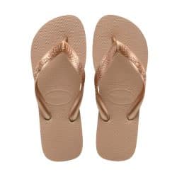 Havaianas Top klipklapper til dame i rose gold med gummisål og tå-rem