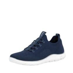 Remonte sneakers til dame i blå med en udtagelig sål og elastik foran