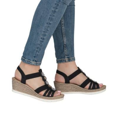 Alternative view of Rieker Sandal Dame 619B2-00