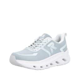 Rieker sneakers til dame i lyseblå med bredde G og udtagelig sål samt elastik