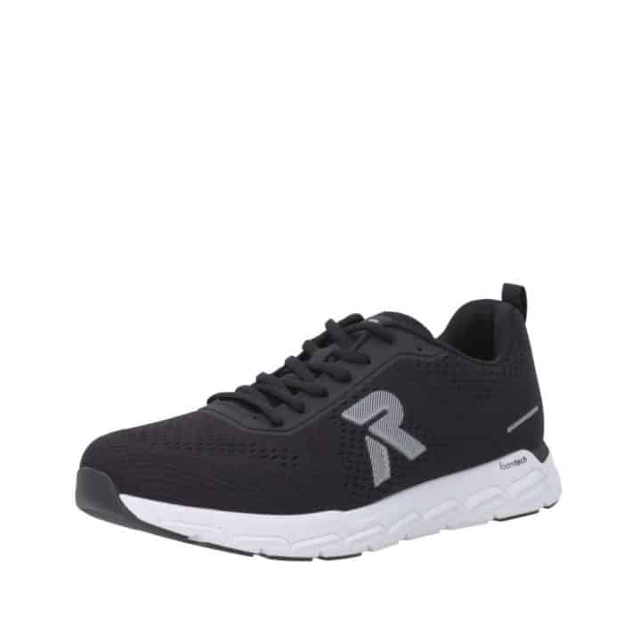 Rieker sneakers til herre i sort med udtagelig sål og Rieker- Antistress samt snørebånd