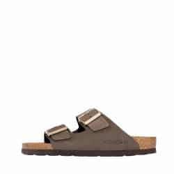 Rohde Sunnys N°12 sandal til dame i brun med skindoverdel og skindsål samt 2 justerbare spænder