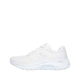 Skechers Arch Fit 2.0 Big League sneakers til dame i hvid med Arch-fit indersål samt svangstøtte og udtagelig sål