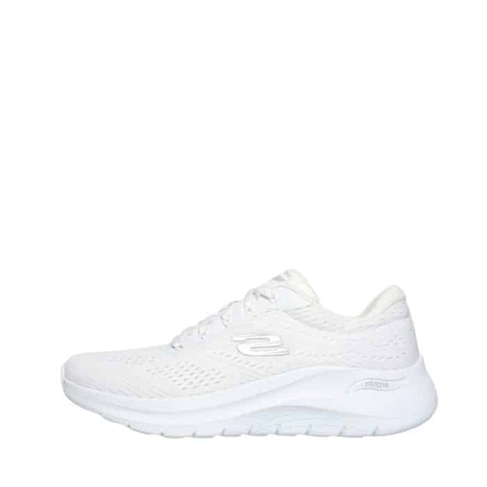 Skechers Arch Fit 2.0 Big League sneakers til dame i hvid med Arch-fit indersål samt svangstøtte og udtagelig sål