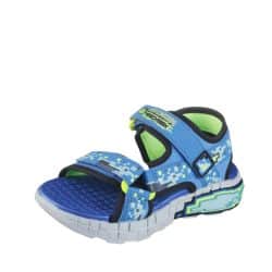 skechers-mega-splash-sandal-boern-blå-kombi-402161l-2