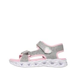 Skechers S Lights Heart sandal til børn med lys og 2 velcroremme samt stødabsorberende ydersål