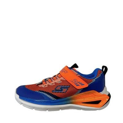 Skechers S-Lights TRI-Namics 2.0 sneakers til børn i orange med velcrorem og lys i hælen