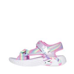 Skechers S Lights Unicorn Dreams sandal til børn med lys og velcrorem