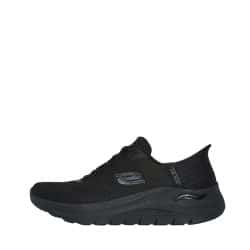 Skechers Slip-in Arch Fit 2.0 Easy Chic sneakers til dame i sort med en mesh overdel og fast hælkappe samt Arch-fit svangstøtte og udtagelig sål