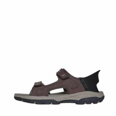 Skechers Tresmen Reece Slip-In sandal til herre i brun med fast hælkappe