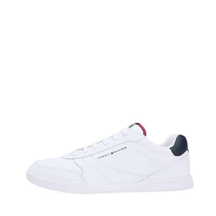 Tommy Hilfiger Lopro LTH sneakers til herre i hvid med udtagelig sål samt snørebånd