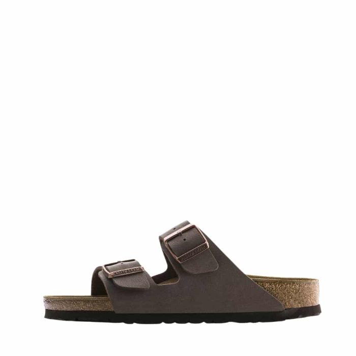 Birkenstock Arizona sandal til herre i brunt nubucklæder med to justerbare spænder