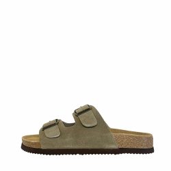 CPH Comfort Bio sandal til dame og herre i beige med ruskindsoverdel samt 2 justerbare spænder