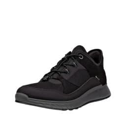 Ecco Exostride sneakers til dame i sort med udtagelig sål og Gore-Tex samt justerbar elastik