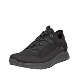 Ecco Exostride sneakers til herre i sort med Gore-Tex og udtagelig sål