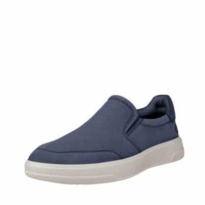 Ecco Move M hyttesko til herre i blå med skindoverdel og udtagelig sål samt elastik lukning