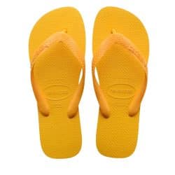 Havaianas Top klipklapper til dame i gul med tå-rem og gummisål samtidig med at de vandafvisende