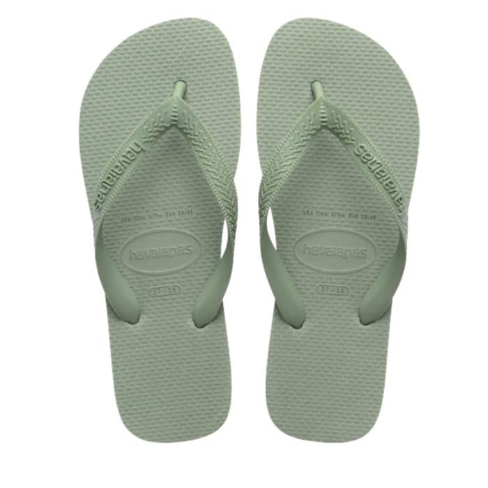 Havaianas Top Sences klipklapper til dame i grøn med tå-rem og gummisål samtidig med de er vandtætte