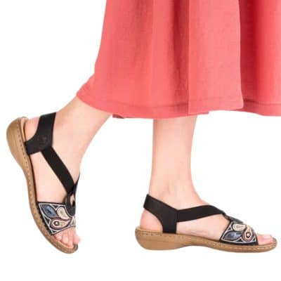Alternative view of Rieker Sandal Dame 608B4-00
