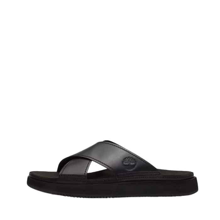 Timberland Casco Cove sandal til herre i sort med skindoverdel samt ydersål i gummi og elastik