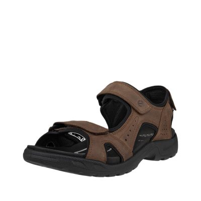 Ecco Onroads M sandal til herre i brun nubucklæder med velcro