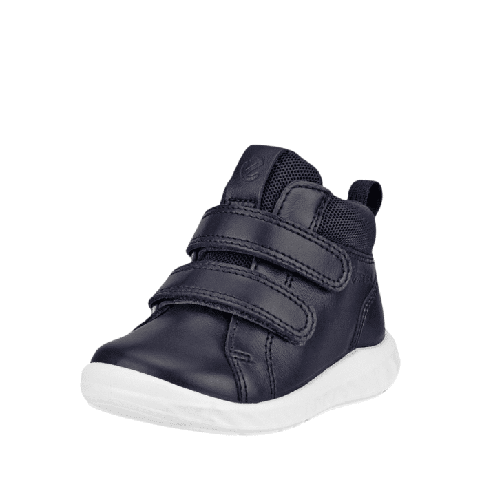 Ecco støvle børn i mørkeblå med velcro og goretex