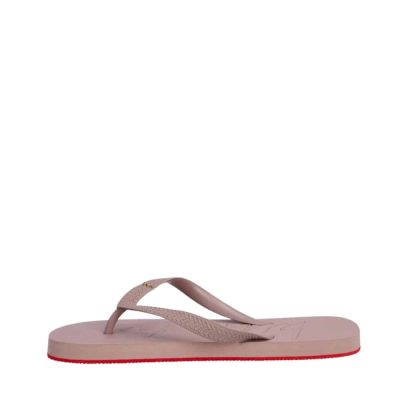 Billi Bi klipklapper til dame i beige med tå-rem og gummisål.