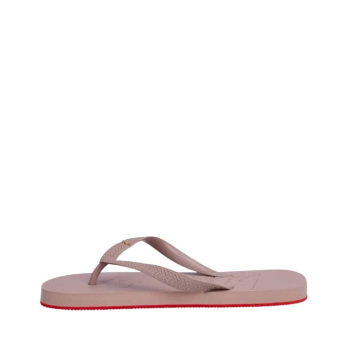 Billi Bi klipklapper til dame i beige med tå-rem og gummisål.