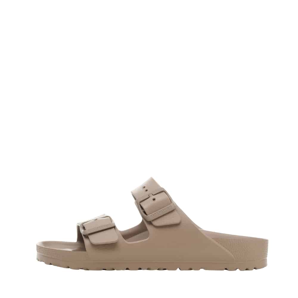 Birkenstock Arizona EVA sandal til dame i beige med 2 justerbare spænder samtidig med at de er vandtætte
