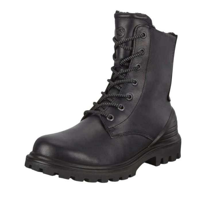 Ecco Tredtray K støvle til børn i sort skind med varm foring og HydroMax for kraftig vandafvisning