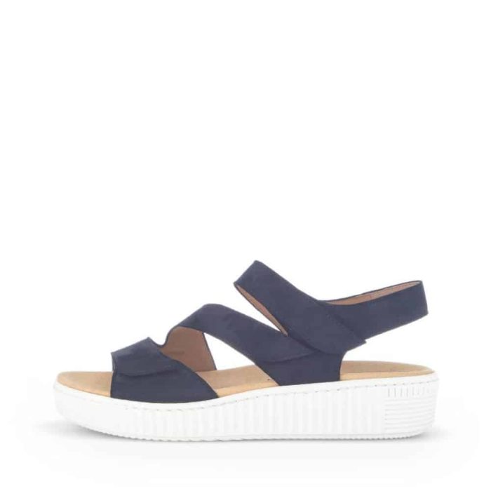 Gabor sandal til dame i mørkeblå med udtagelig sål
