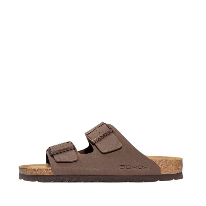 Rohde Sunnys N°12 sandal dame i brun læder med skindsål