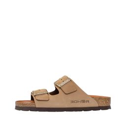 Rohde Sunnys N°12 sandal til dame i beige med skind og justerbare spænder