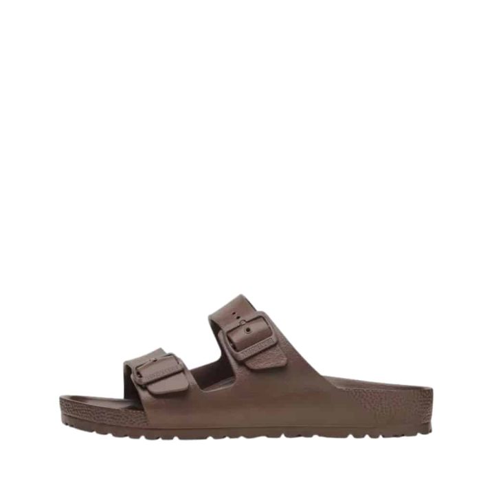 Birkenstock Arizona EVA Narrow sandal til dame i brun med to justerbare spænder samtidig med at de er vandtætte