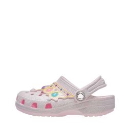 Crocs sandal til børn i lyserød med fine detaljer samt rem bagpå og vandafvisende